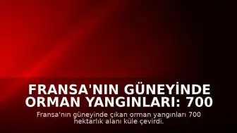 Fransa'nın Güneyinde Orman Yangınları: 700 Hektarlık Alan Tahrip Oldu