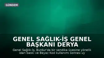 Genel Sağlık-İş Genel Başkanı Derya Uğur: 'Sağlık çalışanlarının şiddet karşısında yalnız bırakılmasına karşı mücadelemizi sürdüreceğiz'
