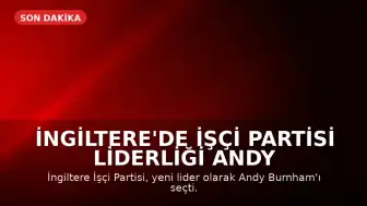 İngiltere'de İşçi Partisi Liderliği Andy Burnham'a Emanet