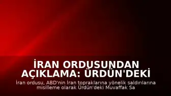 İran Ordusundan Açıklama: Ürdün'deki ABD Hava Üssü İHA'larla Hedef Alındı