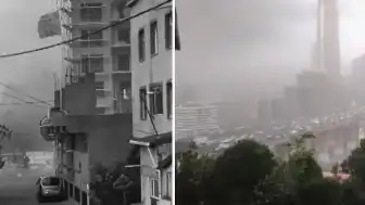 İstanbul'da Şiddetli Fırtına: İlçelerde Maddi Hasar Oluştu ve Uçuşlar Aksadı