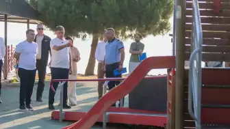 İzmir Büyükşehir Belediye Başkanı Dr. Cemil Tugay İnciraltı Kent Ormanı'ndaki Yenileme Çalışmalarını İnceledi