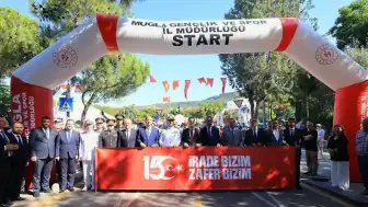 Marmaris'te 15 Temmuz Şehitlerini Anma Bisiklet Yol Yarışı Gerçekleştirildi