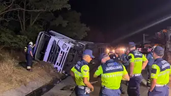 Tekirdağ Çorlu'da TIR Devrildi: 1 Ölü