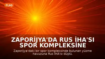 Zaporijya'da Rus İHA'sı Spor Kompleksine Düştü