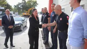 Edirne Belediye Başkanı Filiz Gencan'dan İtfaiye Personeline Teşekkür