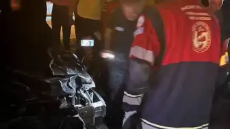 Hatay Samandağ'da Yola Çıkan Angus Otomobile Çarptı: Sürücü Yaralandı