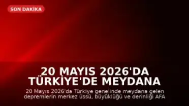 20 Mayıs 2026'da Türkiye'de Meydana Gelen Depremler: AFAD ve Kandilli Verileri