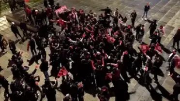 Çorum FK Taraftarları Finale Yükselmeyi Kutladı