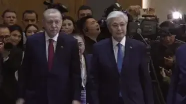 Cumhurbaşkanı Erdoğan, Astana'da Resmi Törenle Karşılandı