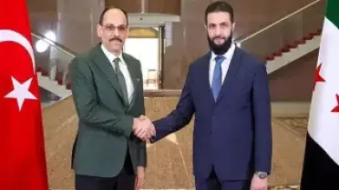 MİT Başkanı İbrahim Kalın, Şam'da Suriye Devlet Başkanı Ahmed eş-Şara ile Görüştü