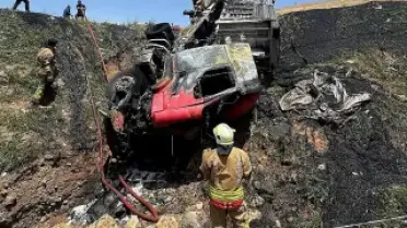 Şırnak'ta Kamyon Yangınında Şoför Hayatını Kaybetti