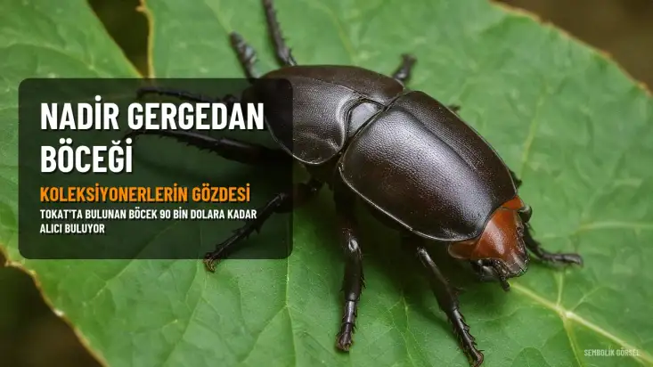 Tokat'ta Nadir Bulunan Gergedan Böceği Görüldü, Koleksiyonerlerin Gözdesi Oldu