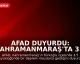 AFAD Duyurdu: Kahramanmaraş'ta 3.5 Büyüklüğünde Deprem Meydana Geldi