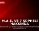 M.A.E. ve 7 Şüpheli Hakkında Uyuşturucu Davası Açıldı
