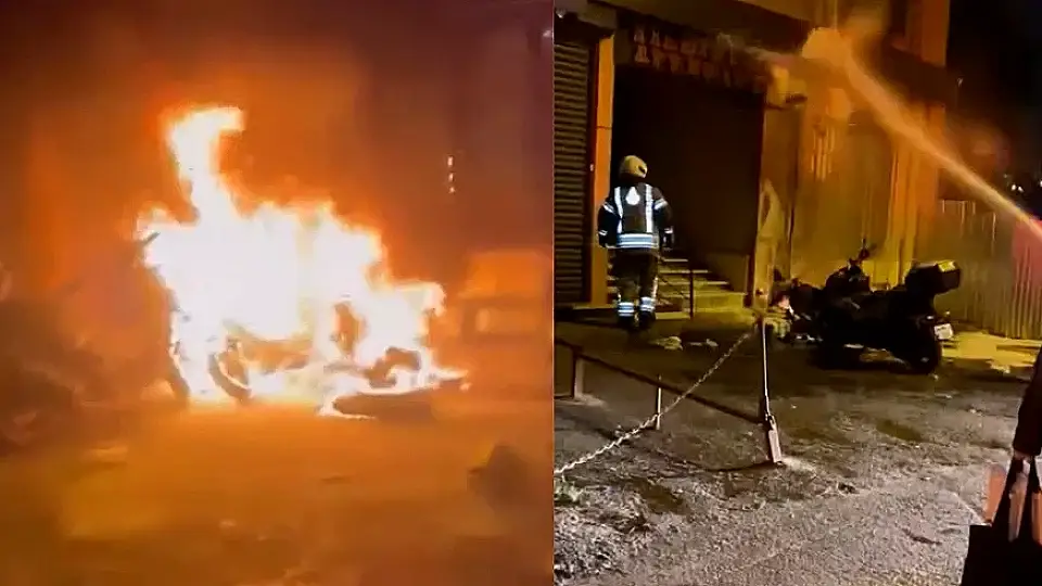 Beyoğlu'nda Motosiklet Kundaklama Anı Güvenlik Kamerasında: 'Gaza Basma' Tartışması Şüpheliyi Ele Verdi