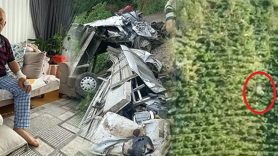 Giresun'da Sarp Araziden Yuvarlanan Araçtan Mucize Kurtuluş: 2 Yaralı