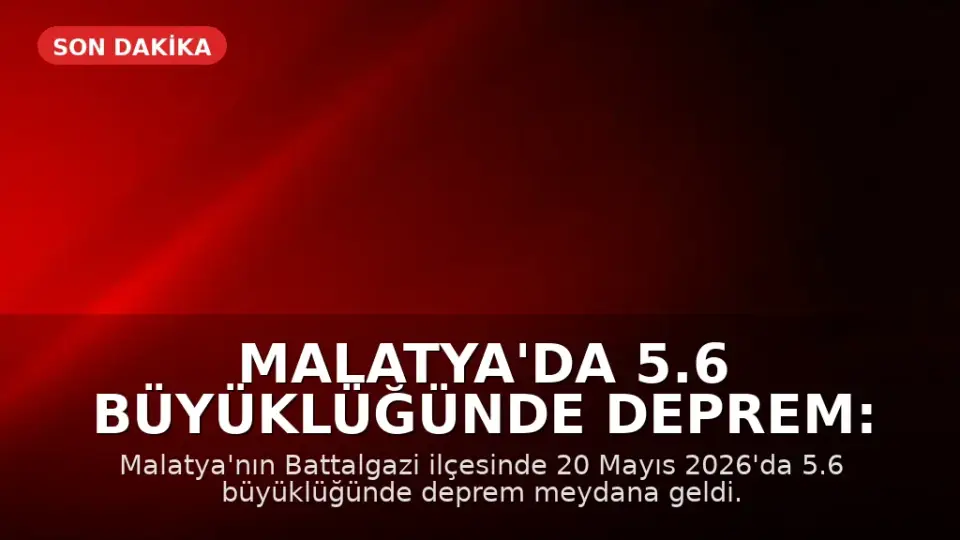 Malatya'da 5.6 Büyüklüğünde Deprem: Prof. Dr. Şener Üşümezsoy'un Tahmini Gündeme Geldi