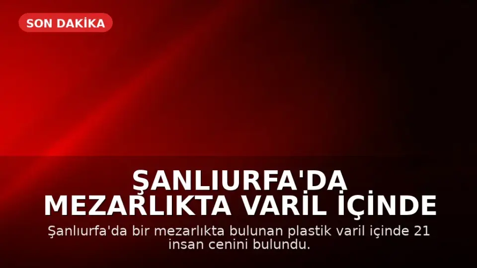 Şanlıurfa'da Mezarlıkta Varil İçinde 21 Cenine Rastlandı