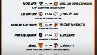 Süper Lig'de 33. Hafta Maç Programı Açıklandı