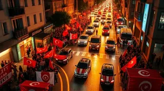 Galatasaray'ın Şampiyonluğu Türkiye Genelinde Coşkuyla Kutlandı