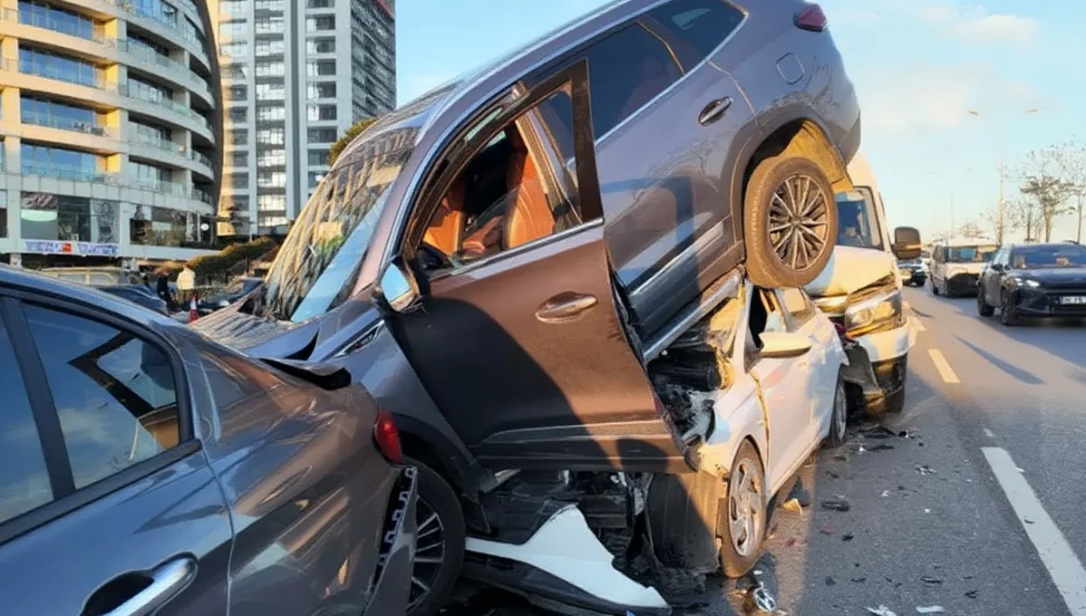 Kartal'da Zincirleme Kaza: 5 Yaralı
