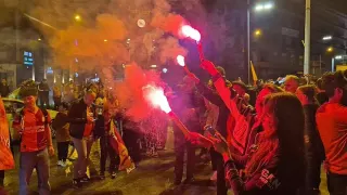 Galatasaray Taraftarları Zonguldak Sokaklarında Şampiyonluk Kutlaması Yaptı
