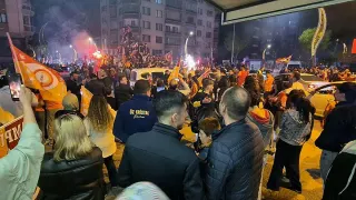 Galatasaray'ın Şampiyonluğu Afyonkarahisar'da Coşkuyla Kutlandı