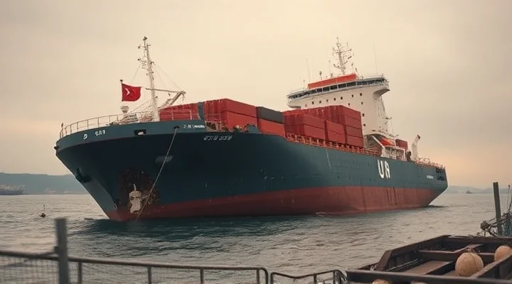 Boğaz'da dümen arızası yaşayan gemi karaya oturdu