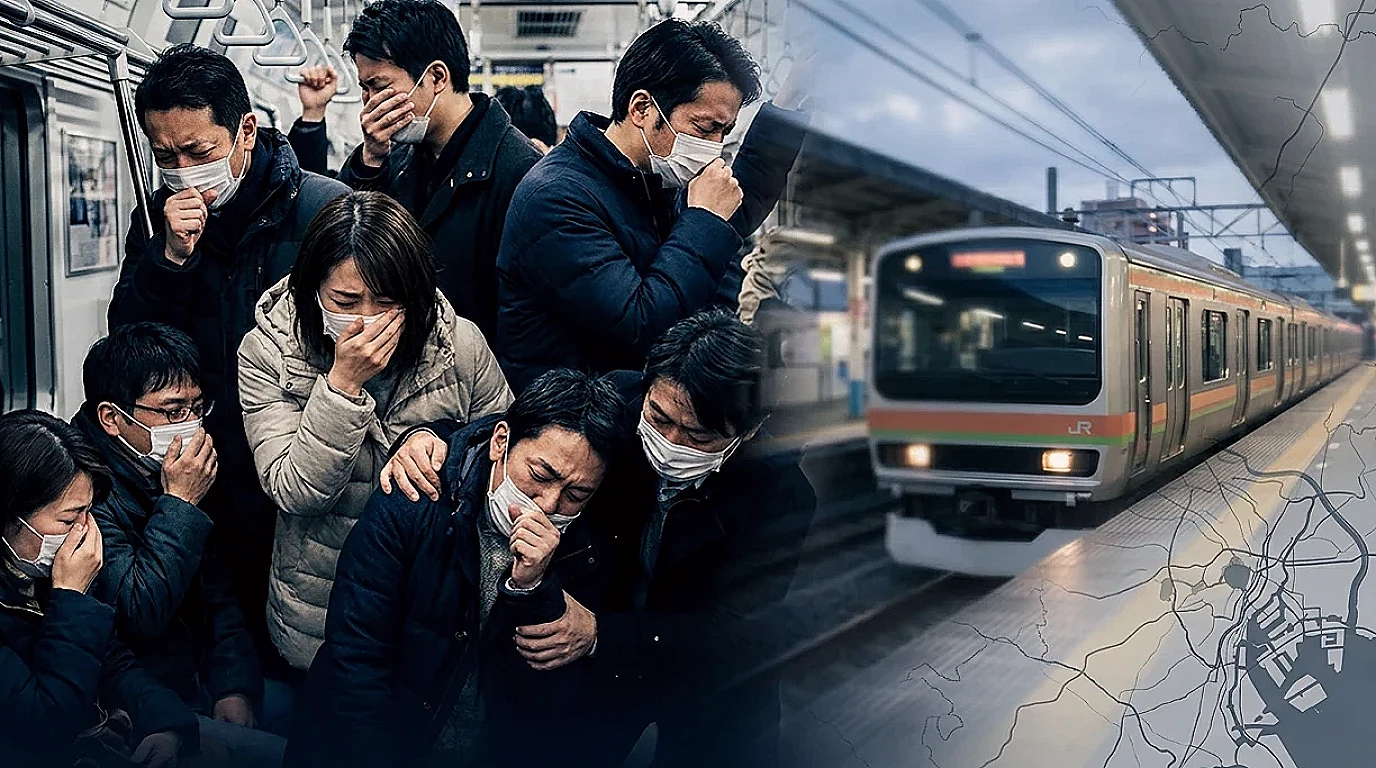 Japonya'da Trende Gizemli Koku Paniği: 10 Kişi Hastaneye Kaldırıldı