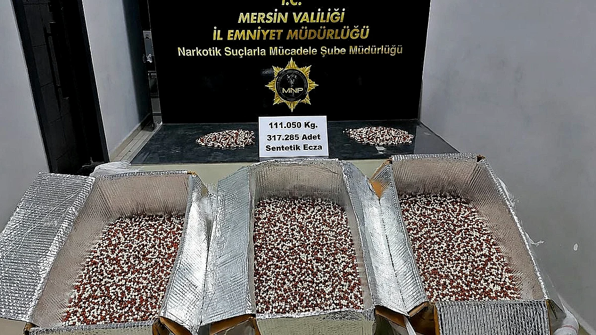 Mersin'de 317 Bin 285 Sentetik Ecza Ele Geçirildi, Bir Kişi Tutuklandı