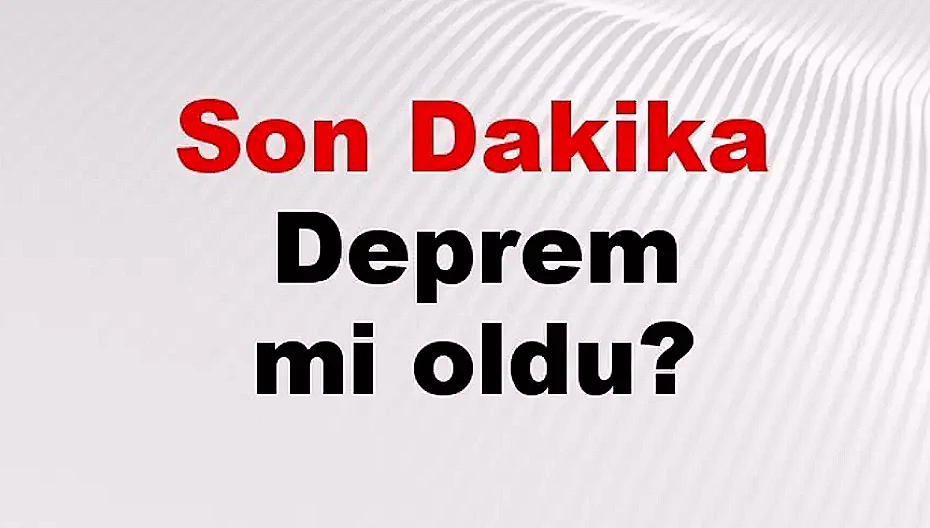 Muğla'da Deprem: Datça'da 3.6 Şiddetinde Sarsıntı