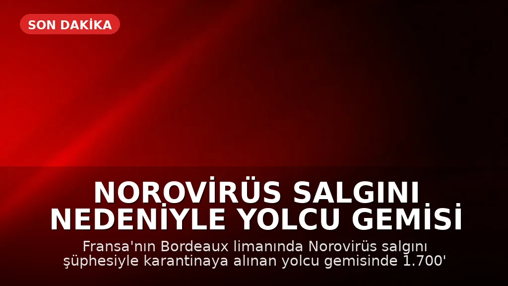 Norovirüs Salgını Nedeniyle Yolcu Gemisi Karantinaya Alındı