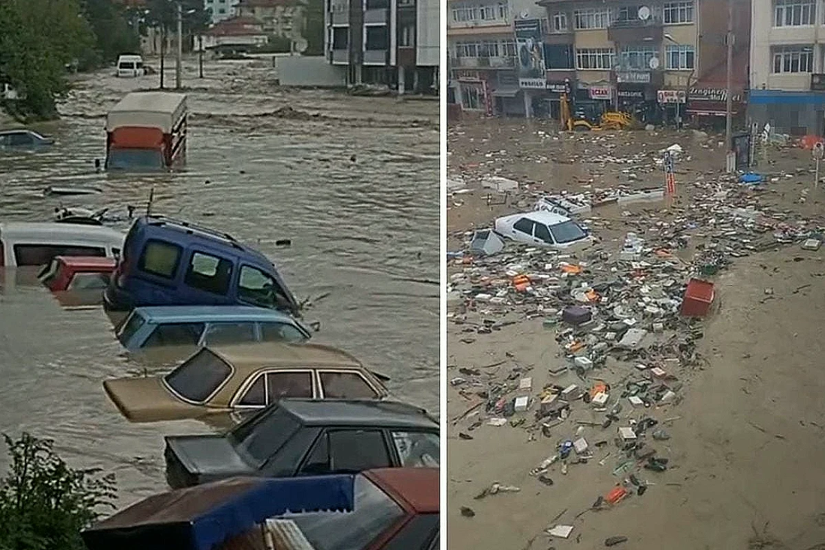 Sağanak ve Dolu Yağışı Nedeniyle Hayat Durma Noktasına Geldi