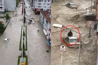 Samsun'da Sağanak Sel Taşkınlarına Neden Oldu: Araçlar Sürüklendi, Evler Sular Altında Kaldı
